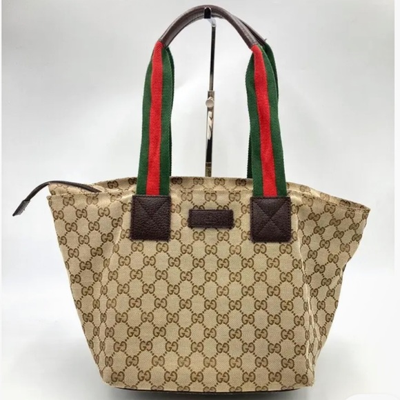 Authenticated Gucci Sylvie Web Hobo Shoulder Bag Tote Handbag Laptop Bag - Picture 1 of 16